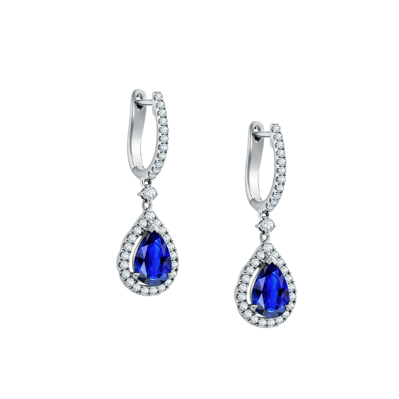 Perhiasan Blue Sapphire Earrings dari Koleksi Riviera MONDIAL