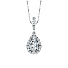 Kalung dengan Liontin Berlian Bentuk Pear dari I Said MONDIAL