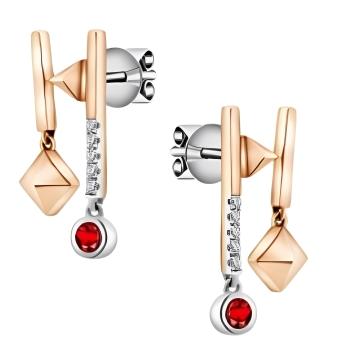 Koleksi Anting Emas dengan Berlian dan Precious Stone Koleksi MONDIAL Precious