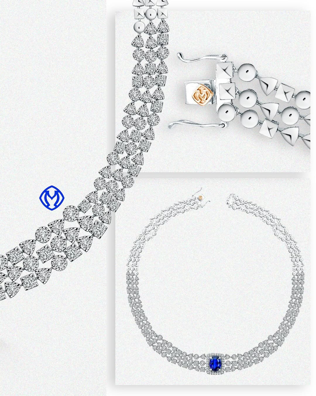 Warna Memikat Blue Sapphire MONDIAL Precious Berpadu Sempurna dengan Berlian