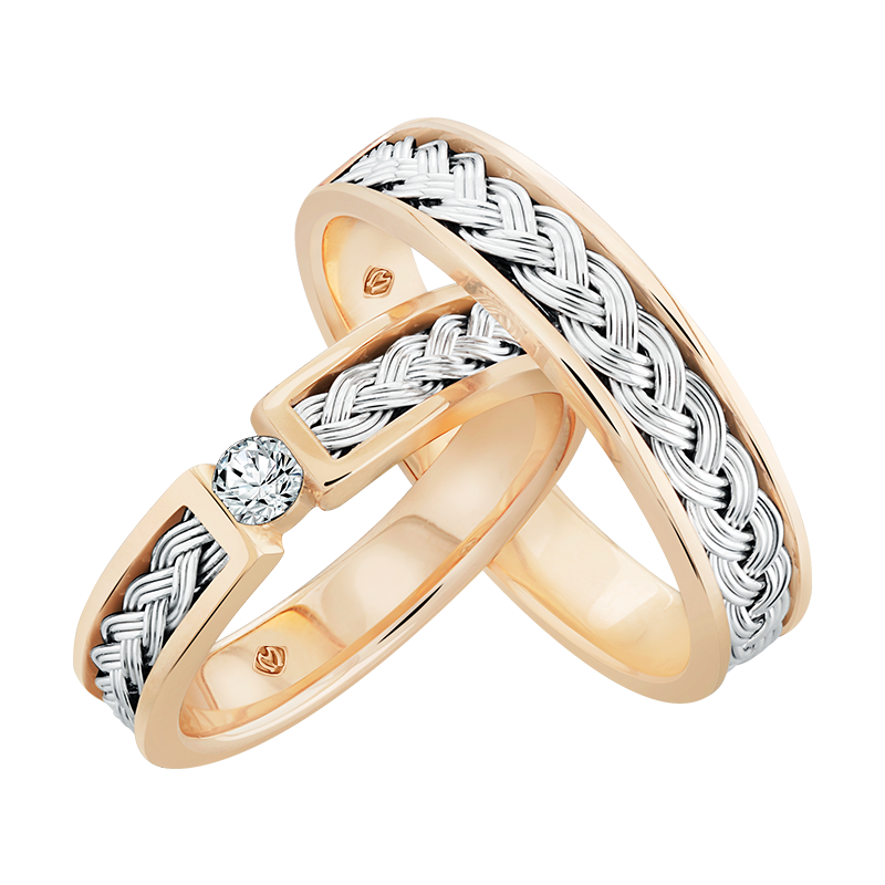 Model Cincin Nikah Mewah MONDIAL Aureola dengan Tatahan Berlian Memukau