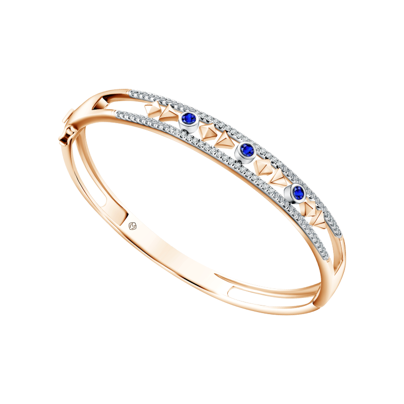 Gelang Bangle Terbaru dengan Berlian dan Precious Stone dari MONDIAL Precious