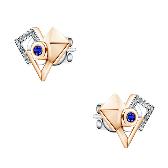 Anting Emas Terbaru Bertatahkan Berlian dan Precious Stone MONDIAL Precious