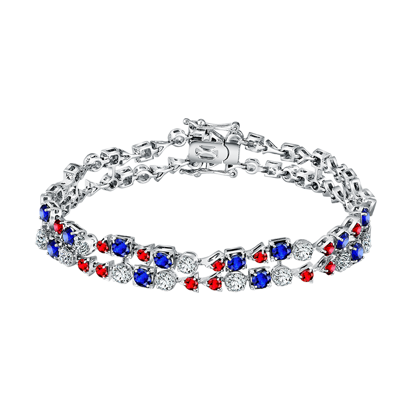 Model Bracelet dengan Berlian dan Precious Stone dari MONDIAL Precious
