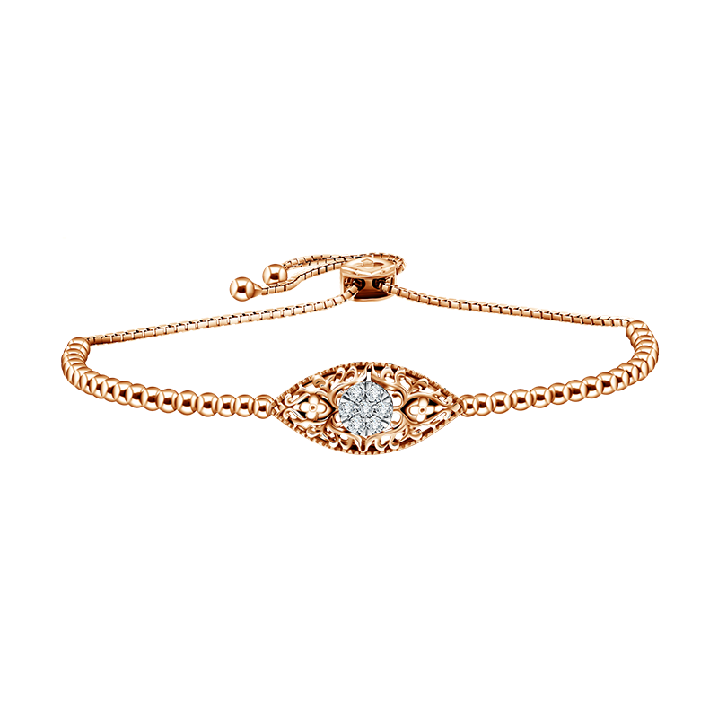 Nusa Seruni gelang rose gold 18K dengan ukiran Nusantara yang mewah