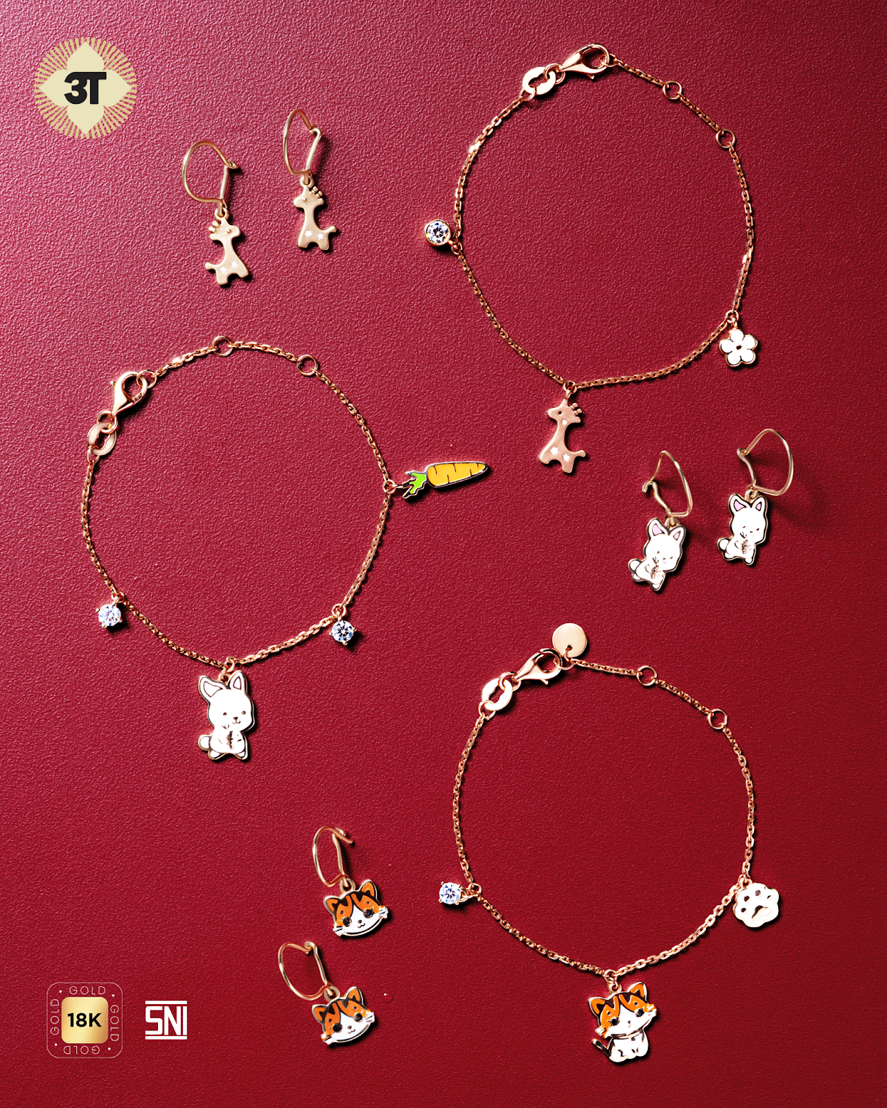 Anting Emas Untuk Anak-Anak yang Imut dan Gemas