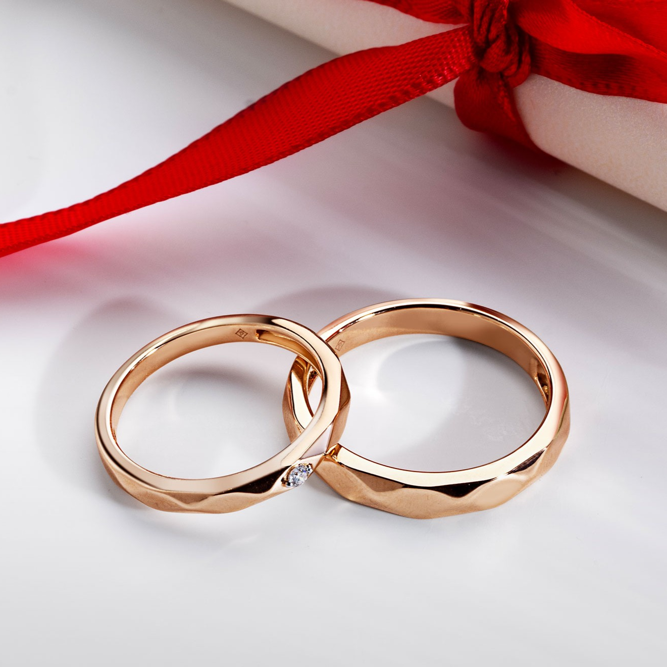 Sentuhan Romantis Wedding Ring Rose Gold