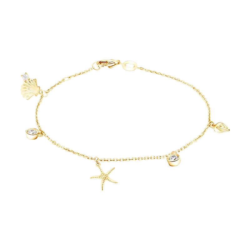 Charm Gelang yang Tampilkan Siluet Keindahan Alam yang Cheerful