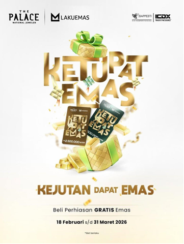 Beli perhiasan emas dapat THR dari The Palace Jeweler