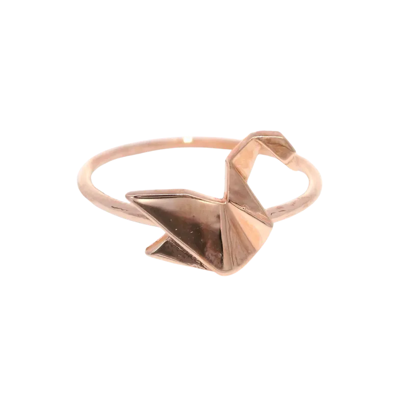 Cincin Emas Origami Berkilau Unik dan Artistik