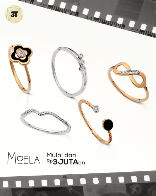 Cincin MOELA 18K untuk Tampilan Elegan Sehari-hari
