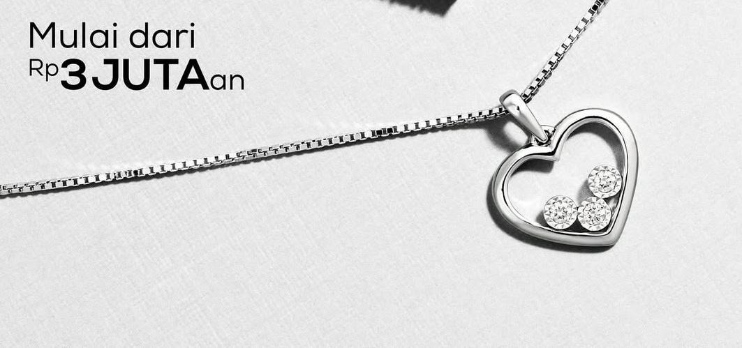 Kalung dengan hiasan liontin berlian simpan berjuta makna