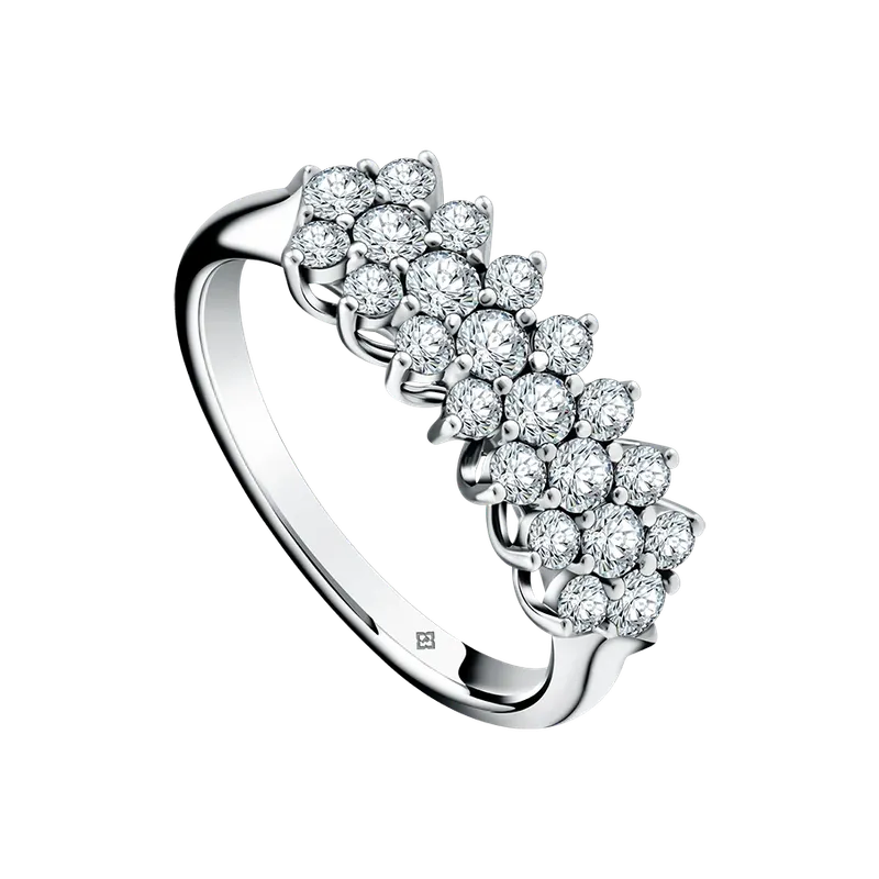 Gaya Modern Glamor Cincin Wanita Zatius