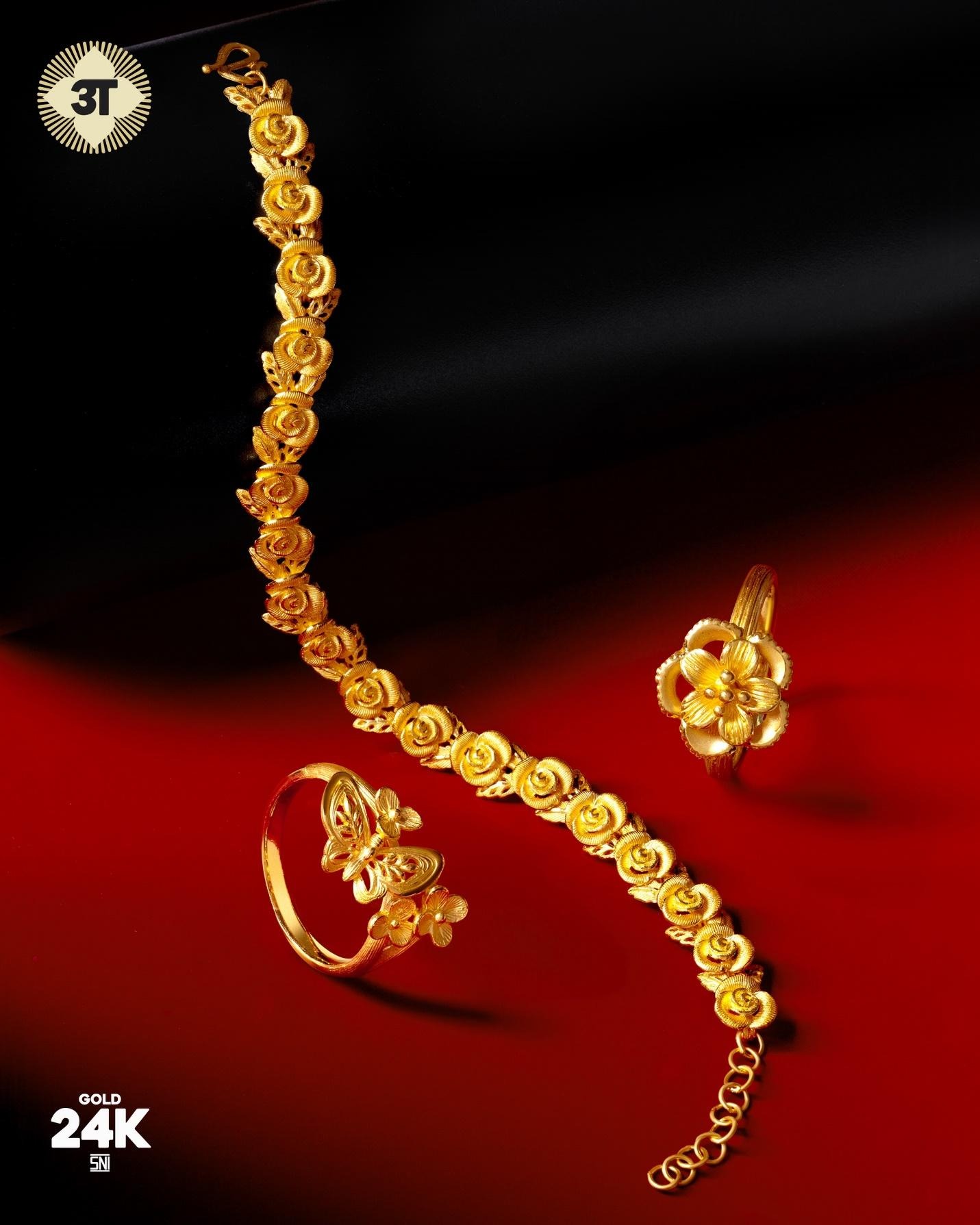 Perhiasan Emas 24K Hadirkan Kesan Kemewahan Timeless