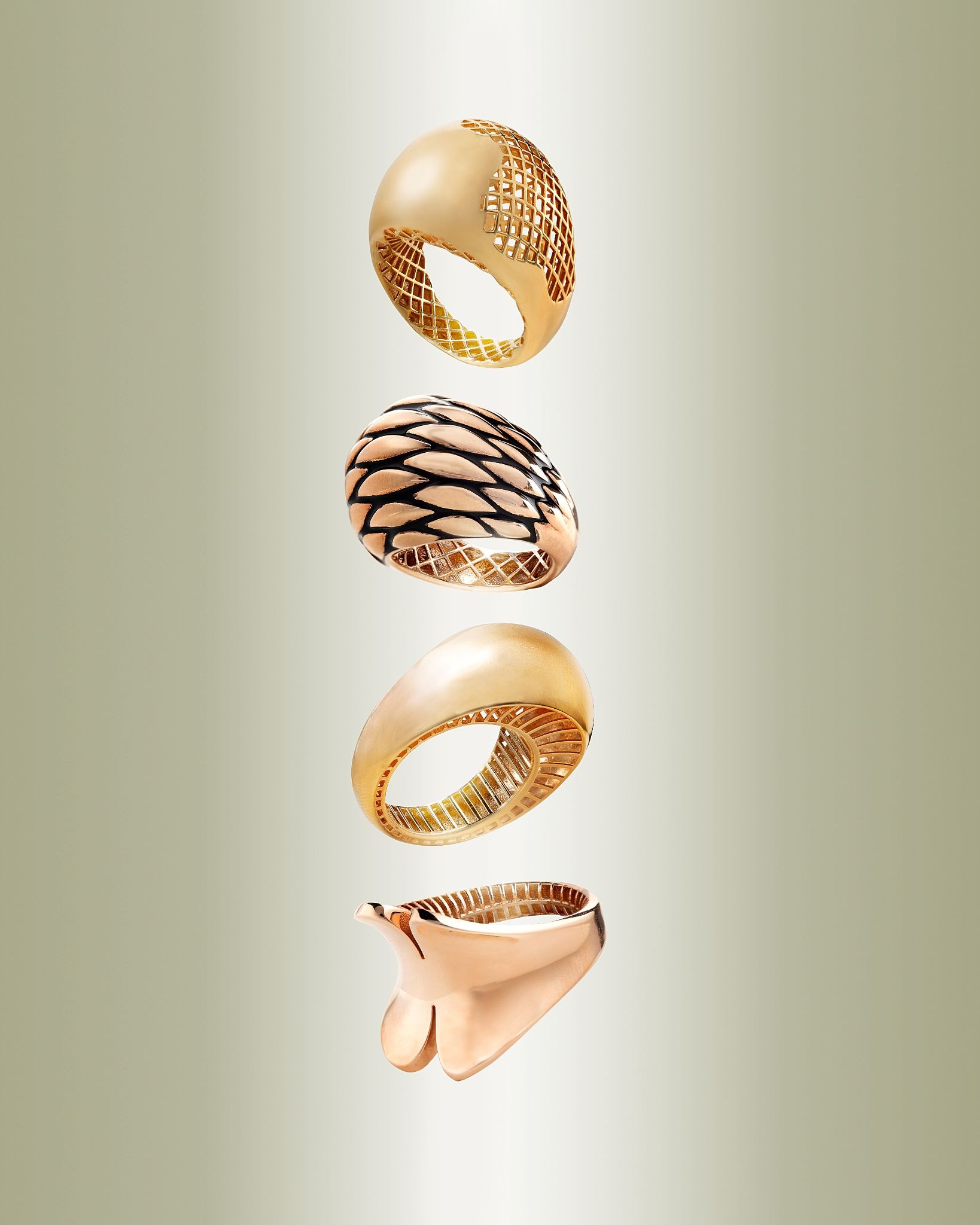 Keseruan Bereksperimen Gaya dengan Model Cincin Emas dengan Bold Design