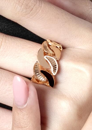 Model Cincin Emas Terbaru Frank Gold Tampilkan Jalinan Rantai Modern