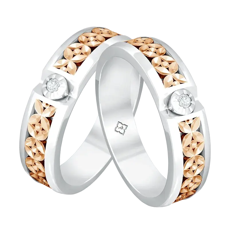 Keindahan Motif Batik Dalam Wedding Rings Modern