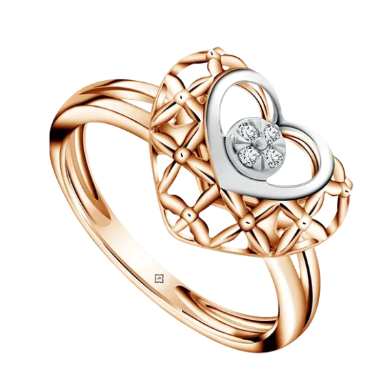 Diamond ring elegan untuk rayakan Valentine