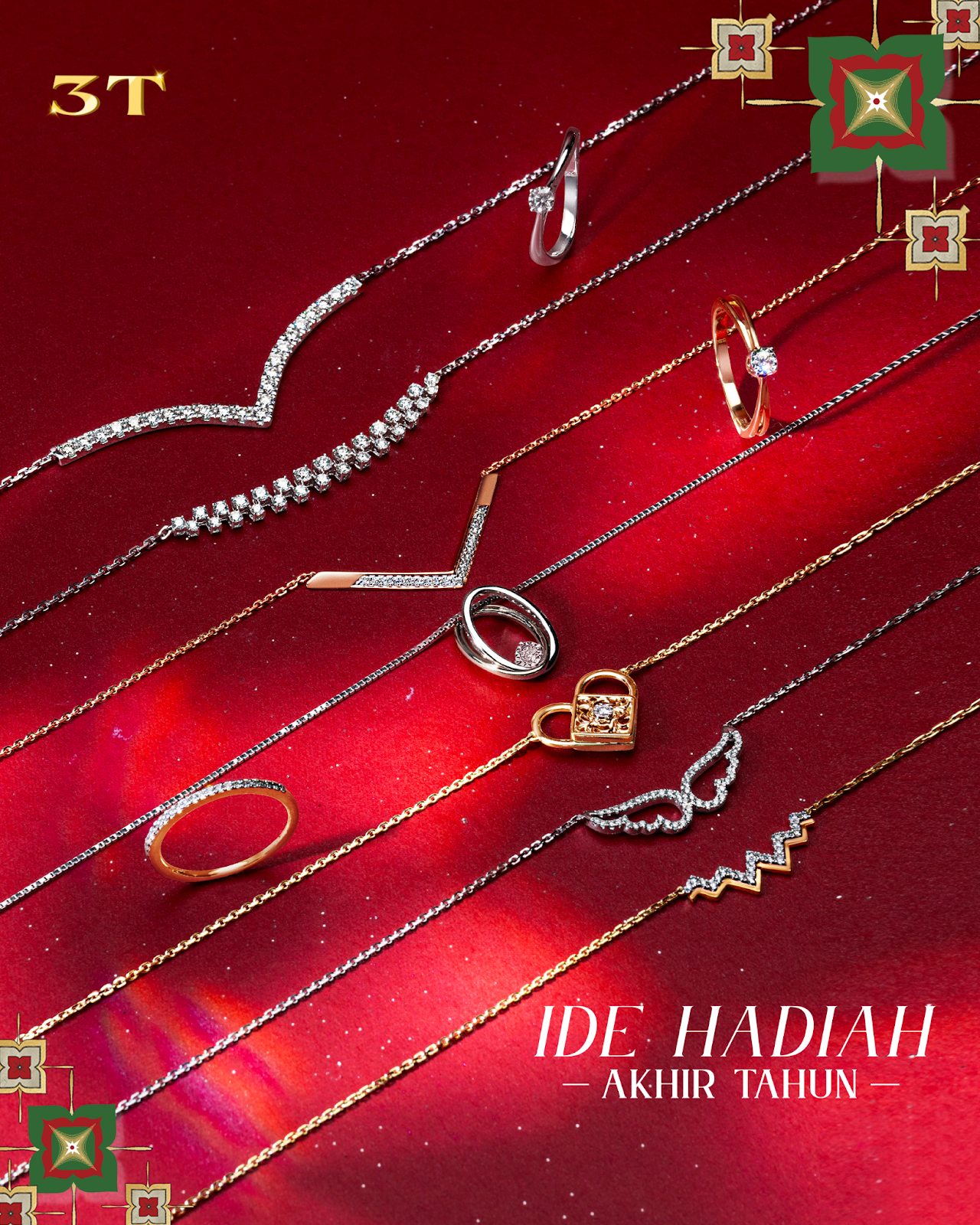 Macam-Macam Kalung Emas Motif Modern