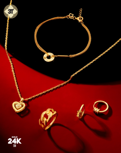 Set Standar Fashion dengan Koleksi Emas The Palace Jeweler 24K