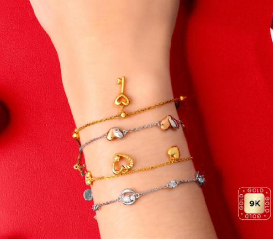 Charm Gelang Emas 9K The Palace Jeweler Untuk Para Remaja