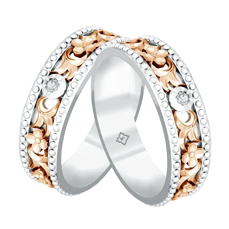 Gold Wedding Rings Bernuansa Tradisi untuk Pasangan