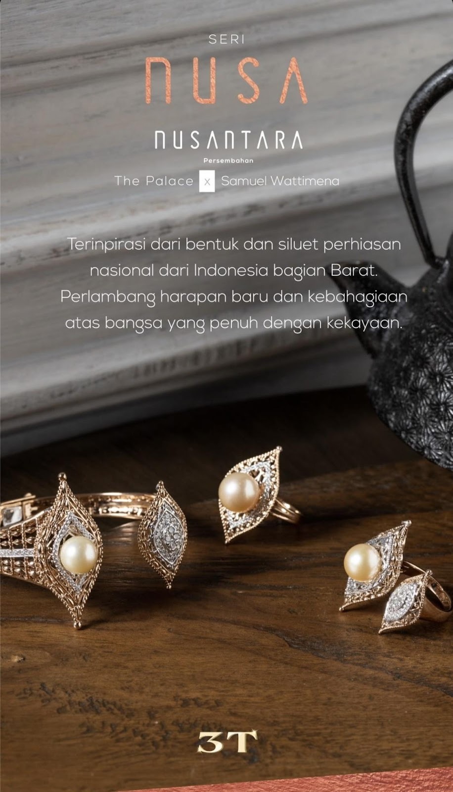 Perhiasan Nusa Berbentuk Oval Lambang Siklus Kehidupan