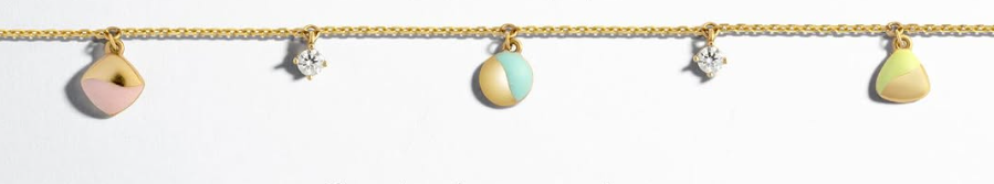 Gelang Sugar Rush Multiple Shape Charm Anklet