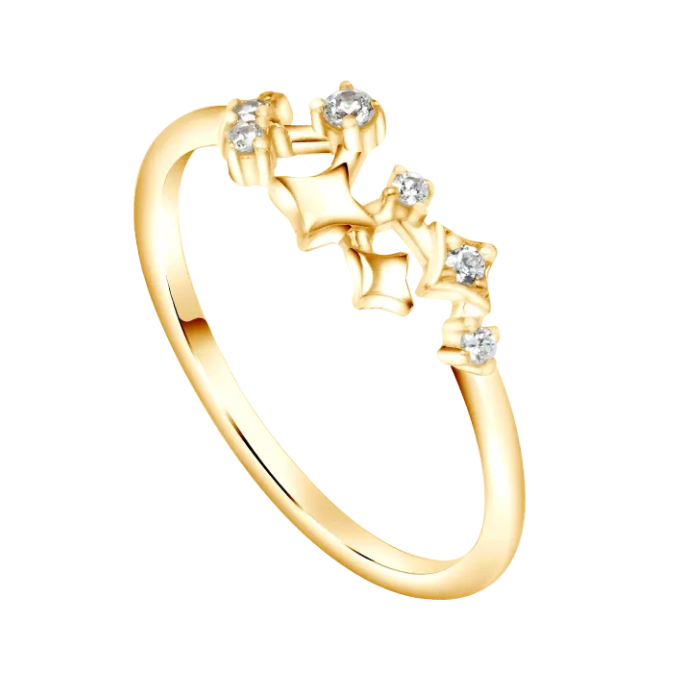 Tampil Beda dengan Cincin Night Sky Stars ILY Gold