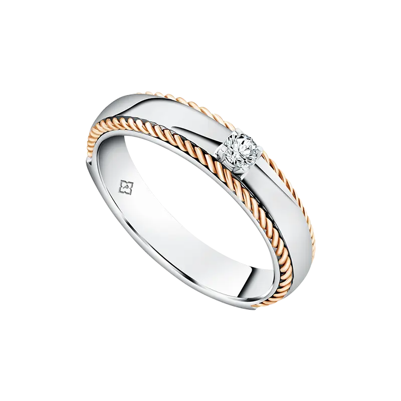 Detail Textured pada Wedding Rings yang Tampil Berbeda