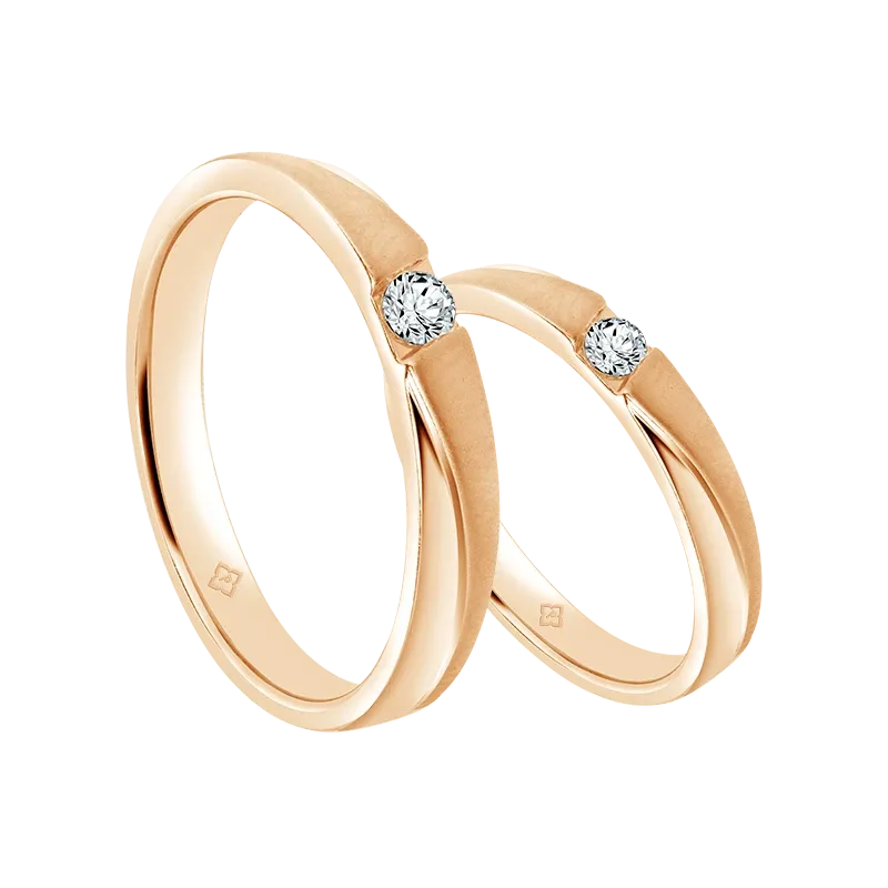 Sempurnakan Wedding Look Modern Anda dengan Sejoli Peraduan Hati Wedding Ring