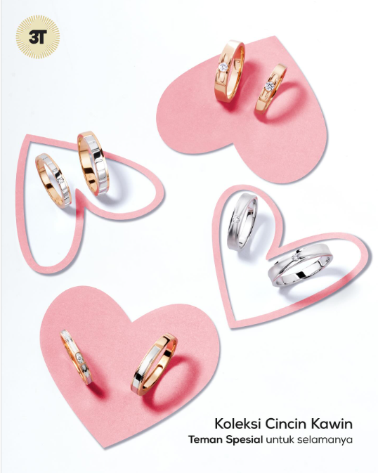 Wedding Rings Rose Gold dan Gold yang Memikat Hati