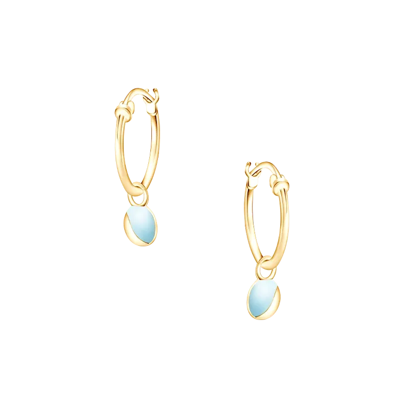 Manisnya Anting Sugar Rush Blue Round Huggie