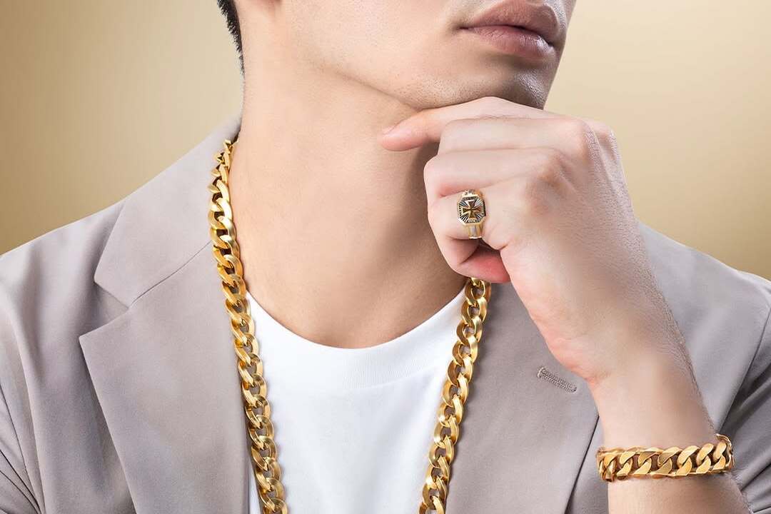 Kalung Emas Pria Model Chain Jadi Trend Fashion Pria Tahun Ini