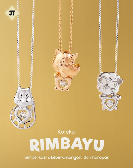 Koleksi Rimbayu 18K, Pesona Perhiasan dengan Inspirasi Shio
