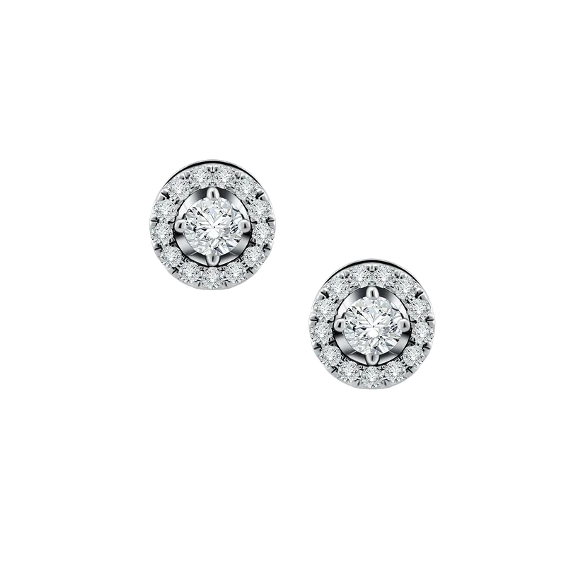 Anting Emas Warinah dengan Desain Halo Berhiaskan 28 Berlian