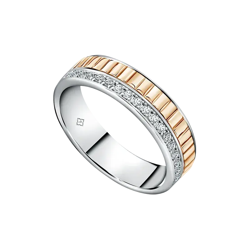 Wedding Rings Model Diamond Layered and Gold untuk Tampilan yang Modern dan Stylish