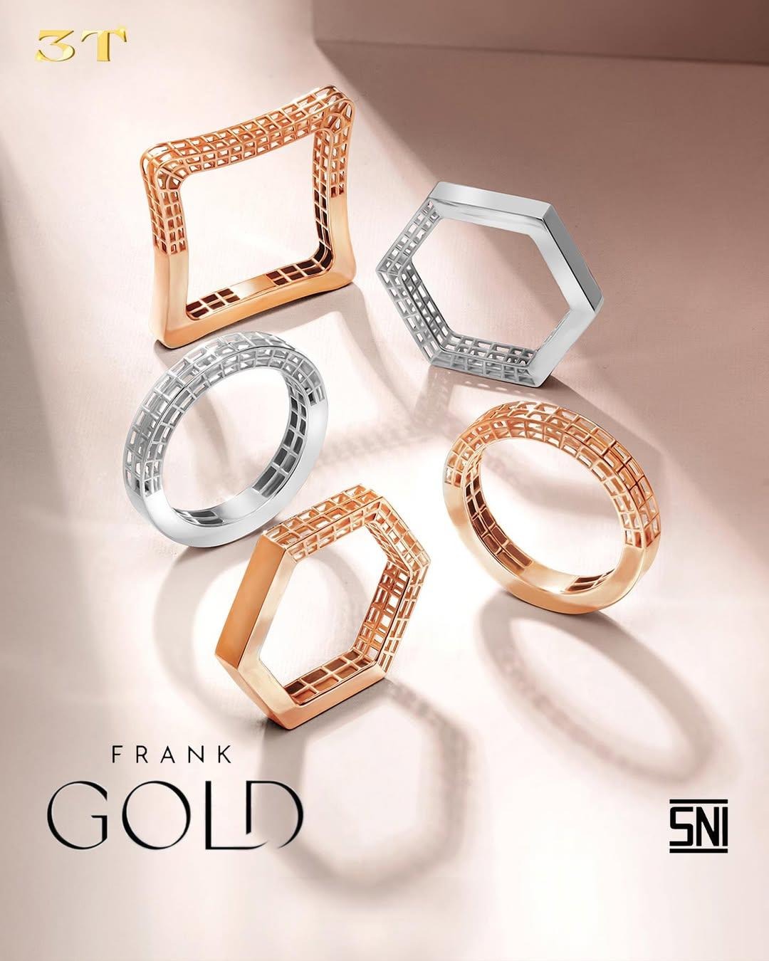 Lini Frank Gold Hadirkan Berbagai Model Cincin Fashion Bergaya Unik