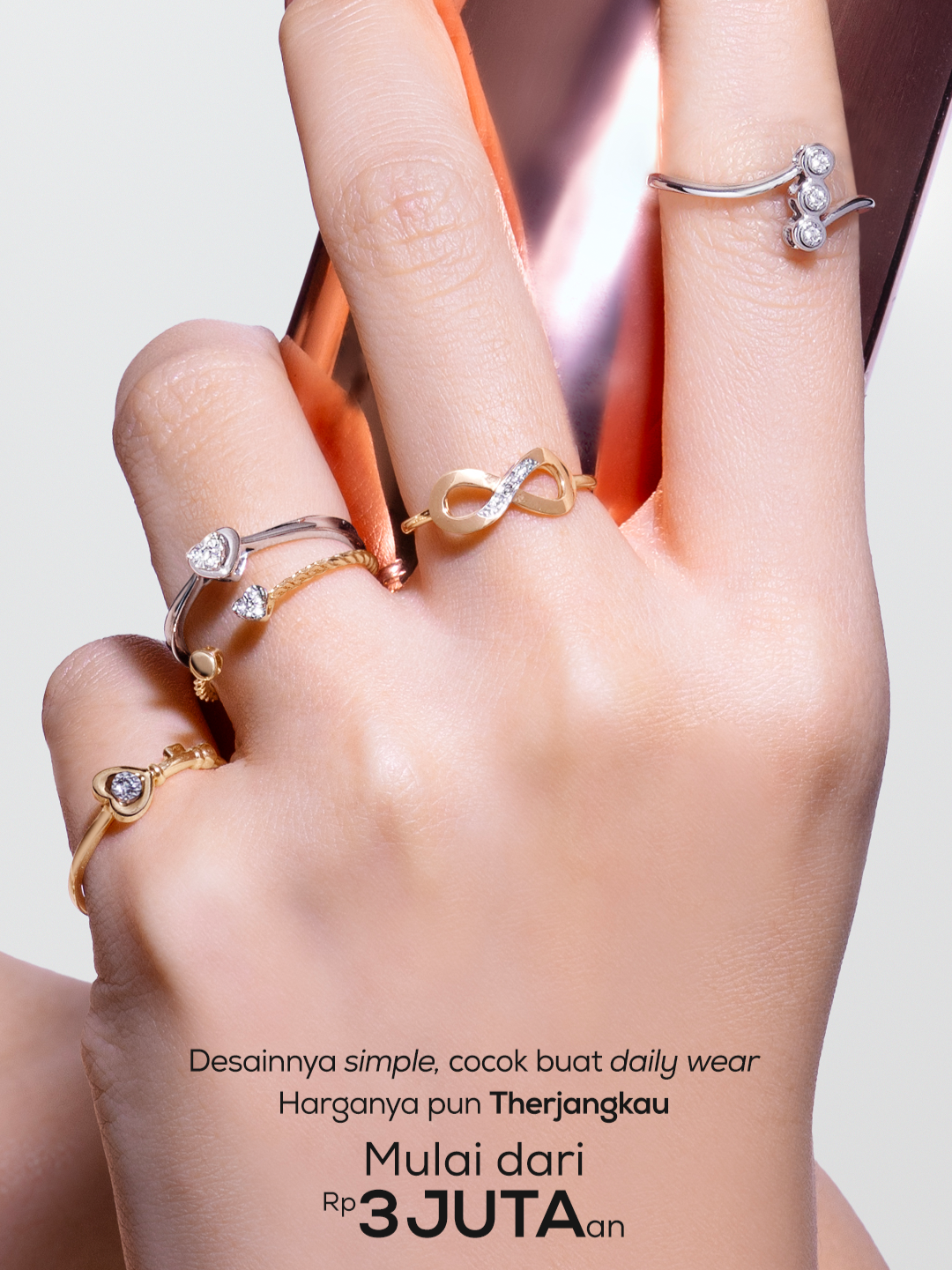 Pilihan Cincin Berlian Lamaran Berkilau Mulai dari Rp3 Jutaan