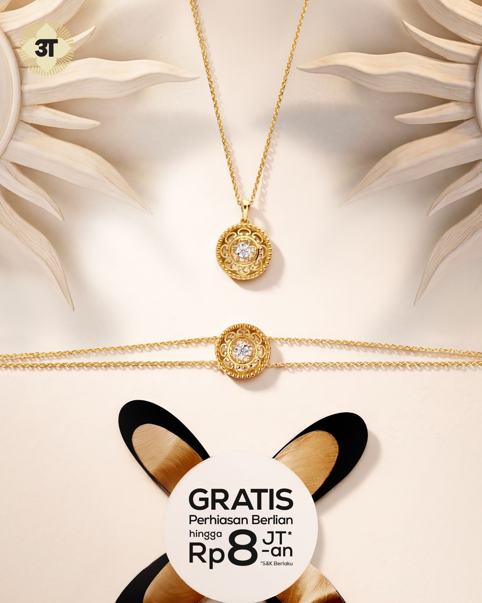Diamond Pendant and Bracelet Seri Tara dari Kilau Perayaan