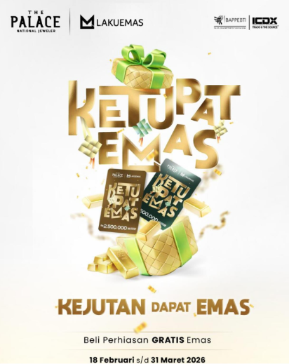 Beli perhiasan emas dapat THR emas dari The Palace Jeweler