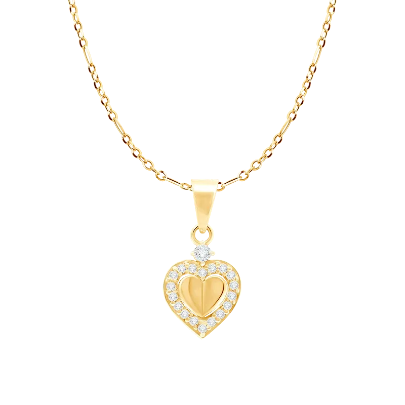 Daydream Pendant Berbentuk Hati yang Feminin