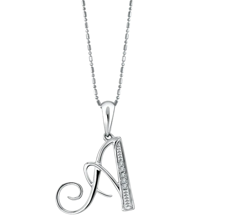 Liontin Inisial Huruf A Koleksi Alphabet The Palace Jeweler