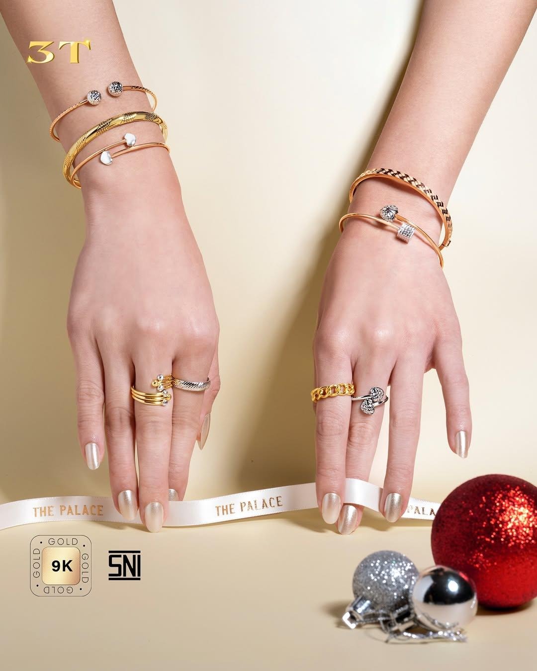 The Palace mempersembahkan perhiasan emas asli 9K untuk sempurnakan look