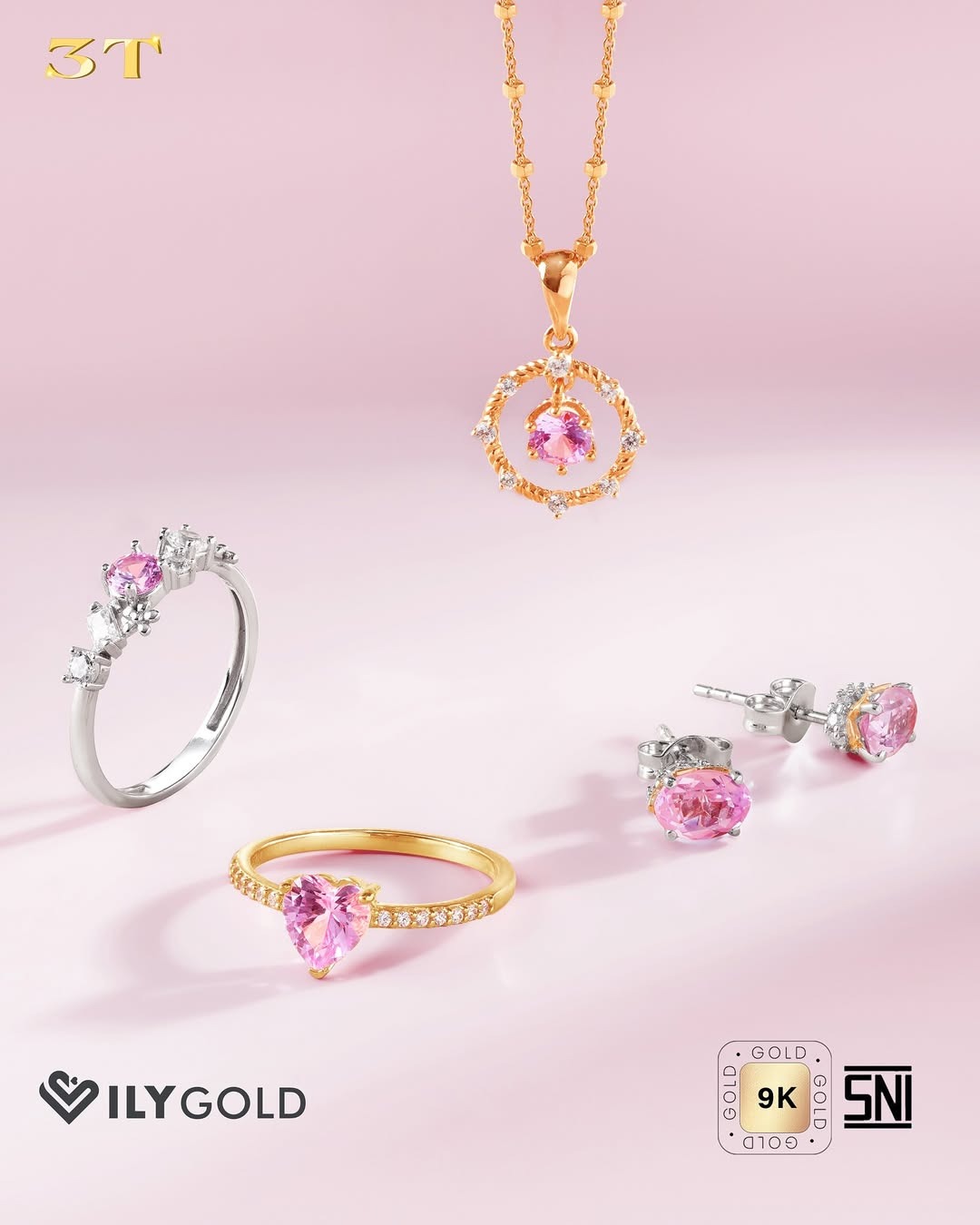 ILY Gold Emas 9K untuk Tampilan Menawan Setiap Hari