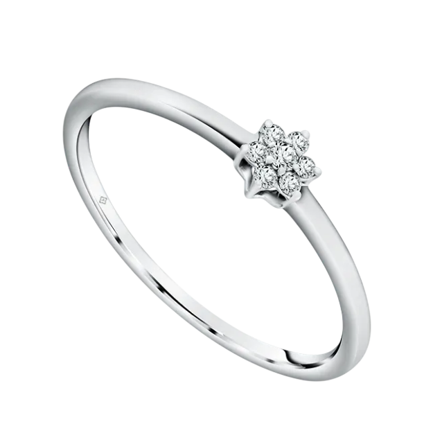 Cincin emas yang Mewah dan Elegan Bertabur Berlian