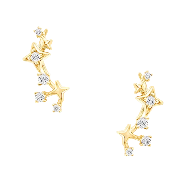 Anting Emas 9K yang Chic dari ILY Gold The Palace Jeweler