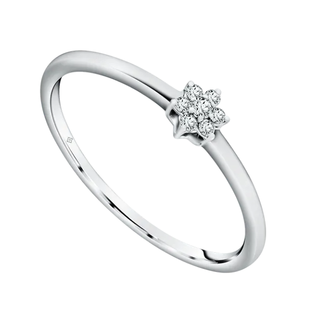 Kilau 6 berlian Cincin MOELA Vrost