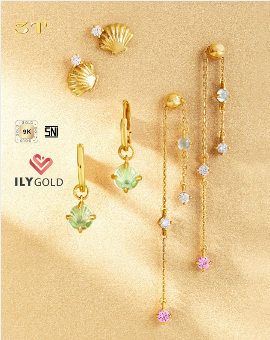 Anting Emas 9K Motif Kerang & Memiliki Vibes Pantai yang Bikin Salah Fokus!