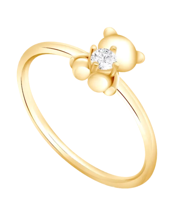 Cincin TEDDY Single Bear Tampilan Lucu Untuk Anak Perempuan